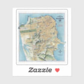 San Francisco Map Sticker (Vel)