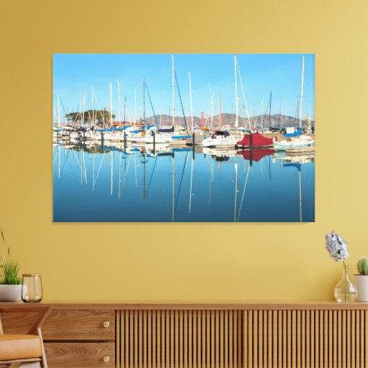 San Francisco Marina Canvas Afdruk (Insitu (Woonkamer))