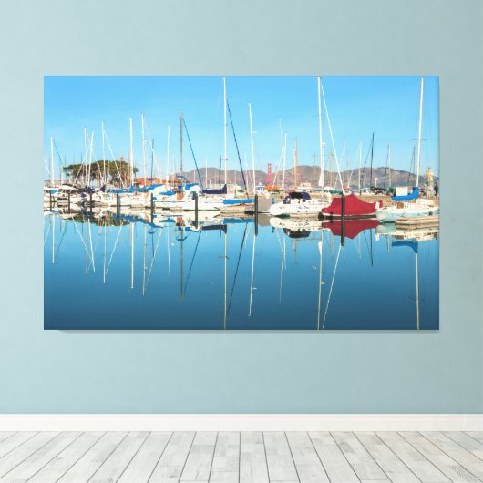 San Francisco Marina Canvas Afdruk (Insitu (Houten vloer))