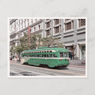 San Francisco Market Street Retro Trolley Briefkaart
