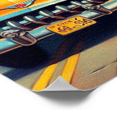  San Francisco meisje illustratie Poster (Hoek)