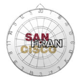 San Francisco Metal Cage Dartboard Dartbord (Voorkant)
