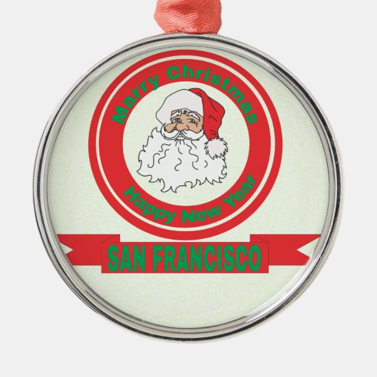 San Francisco Metalen Ornament (Voorkant)