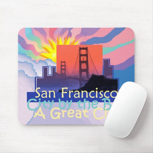 SAN FRANCISCO Mousepad Muismat (Met muis)