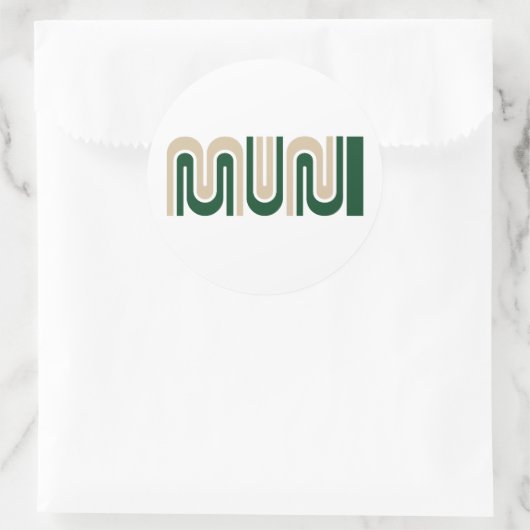 San Francisco Muni Logo Sticker (Tas)