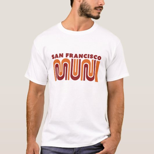 San Francisco Muni-ontwerp voor T-shirts (Voorkant)