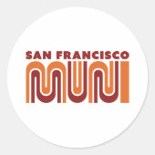 San Francisco Muni round sticker (Voorkant)