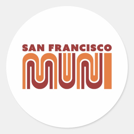 San Francisco Muni round sticker (Voorkant)