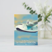 San Francisco naar Hong Kong door clipper Briefkaart (Staand voorkant)