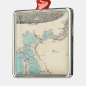 San Francisco naar Sacramento Metalen Ornament (Links)