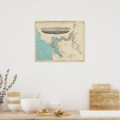 San Francisco naar Sacramento Poster (Keuken)