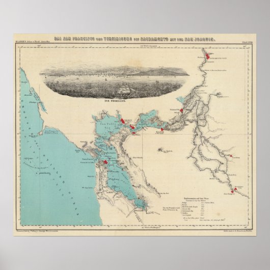 San Francisco naar Sacramento Poster (Voorkant)