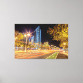 San Francisco nachtelijke stadsgezicht met lichte Canvas Afdruk (Voorkant)