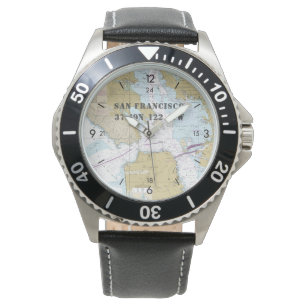 San Francisco Nautical Latitude Longitude Boater Horloge