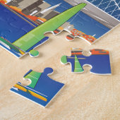 San Francisco New Oakland Bay Bridge Cityscape Legpuzzel (Zijkant)