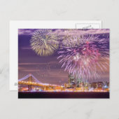 San Francisco New Year Fireworks Briefkaart (Voorkant / Achterkant)