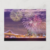 San Francisco New Year Fireworks Briefkaart (Voorkant)
