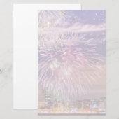 San Francisco New Year Fireworks Briefpapier (Voorkant / Achterkant)