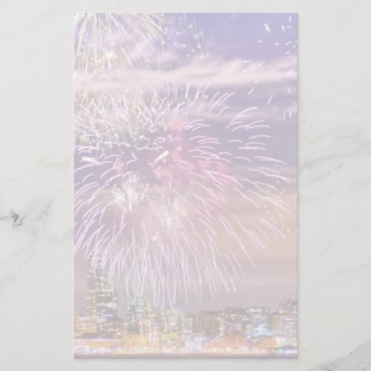 San Francisco New Year Fireworks Briefpapier (Voorkant)