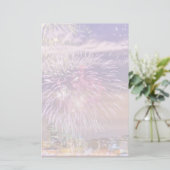 San Francisco New Year Fireworks Briefpapier (Staand voorkant)