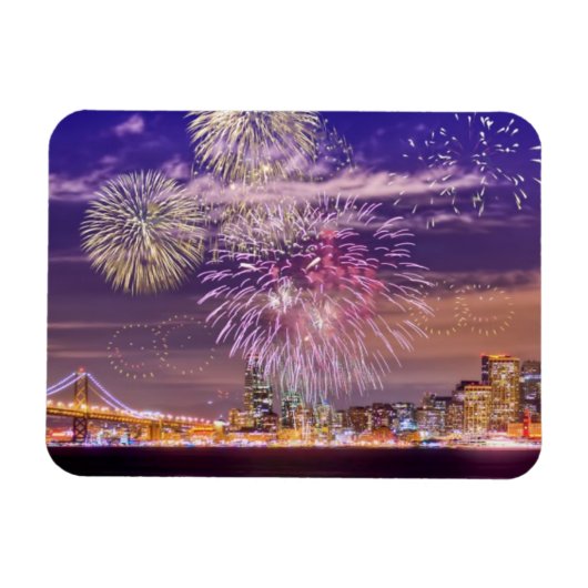 San Francisco New Year Fireworks Magneet (Horizontaal)