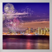 San Francisco New Year Fireworks Poster (Voorkant)