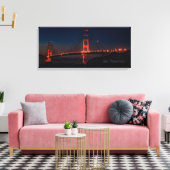 San Francisco Night Bridge Print (Insitu (Woonkamer))