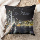 San Francisco Night Sky Line Golden Gate Bridge Kussen (Deken)