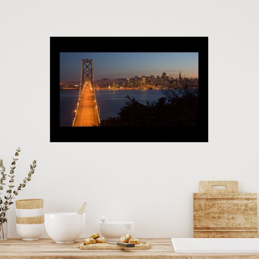 San Francisco Nightfall Poster (Keuken)