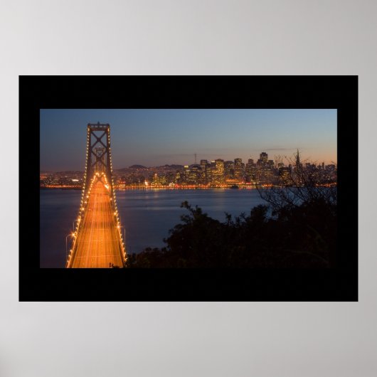 San Francisco Nightfall Poster (Voorkant)