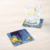 San Francisco Nightlife Market Paper Onderzetter (Insitu)