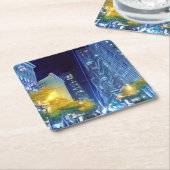 San Francisco Nightlife Market Paper Onderzetter (Schuin)