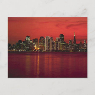 San Francisco Nitetime Skyline Briefkaart