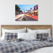 San Francisco North Beach Motion Blur Traffic Canvas Afdruk (Insitu (Slaapkamer))