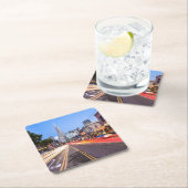 San Francisco North Beach Motion Blur Traffic Kartonnen Onderzetters (Insitu)