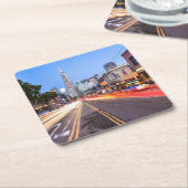 San Francisco North Beach Motion Blur Traffic Kartonnen Onderzetters (Schuin)