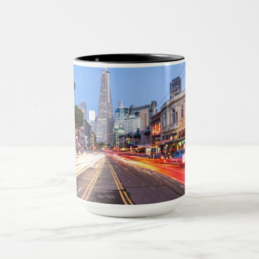 San Francisco North Beach Motion Blur Traffic Mok (Midden)