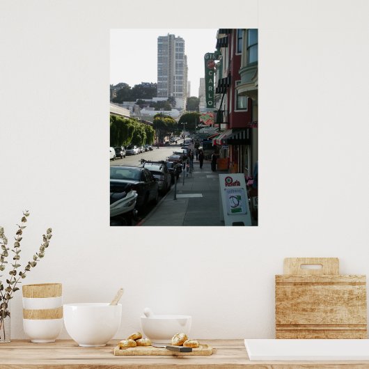 San Francisco North Beach Poster (Keuken)