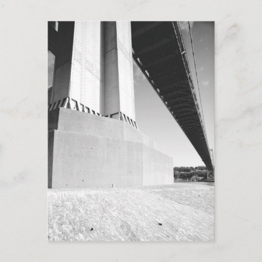 San Francisco Oakland Bay Bridge Tower Base Briefkaart (Voorkant)