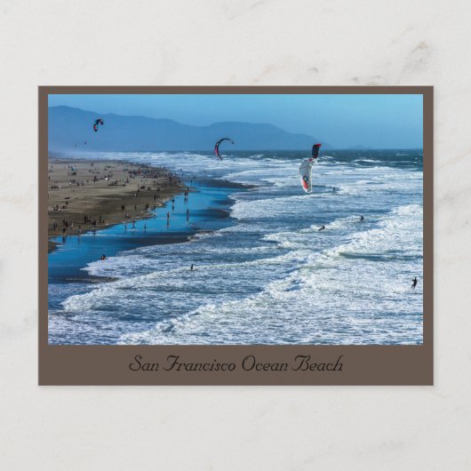 San Francisco oceaanstrand 2021 Briefkaart (Voorkant)