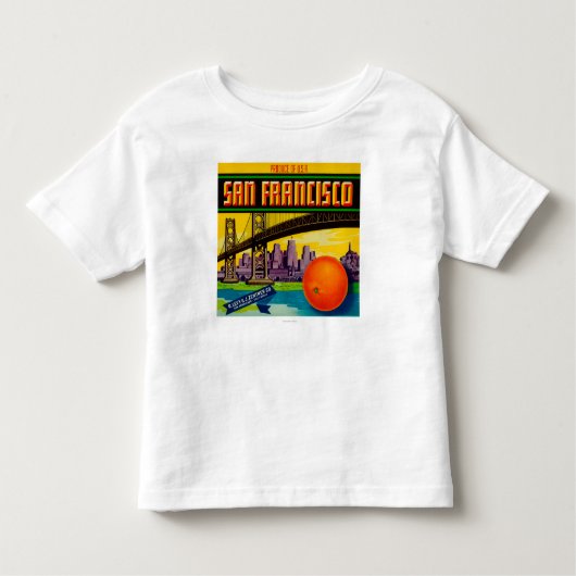 San Francisco Oranje Label Kinder Shirts (Voorkant)
