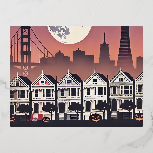 San Francisco Painted Dames Folie Feestdagen Briefkaart (Voorkant)