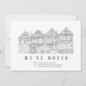 San Francisco Painted Ladies verhuisberichten Aankondiging (Voorkant)