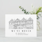 San Francisco Painted Ladies verhuisberichten Aankondiging (Staand voorkant)