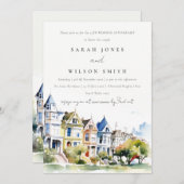 San Francisco Painted Ladies Wedding Anniversary Kaart (Voorkant / Achterkant)