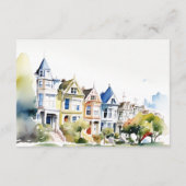 San Francisco Painted Ladies Wedding Details Informatiekaartje (Achterkant)