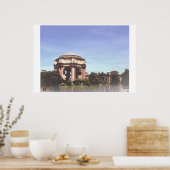 San Francisco-Palace Fine Arts Digital Waterverf Poster (Keuken)
