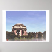 San Francisco-Palace Fine Arts Digital Waterverf Poster (Voorkant)