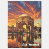 San Francisco Palace of Fine Arts Sunset Magneet (Voorkant)