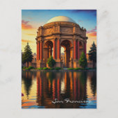 San Francisco Paleis voor Schone Kunsten Zonsonder Briefkaart (Voorkant)